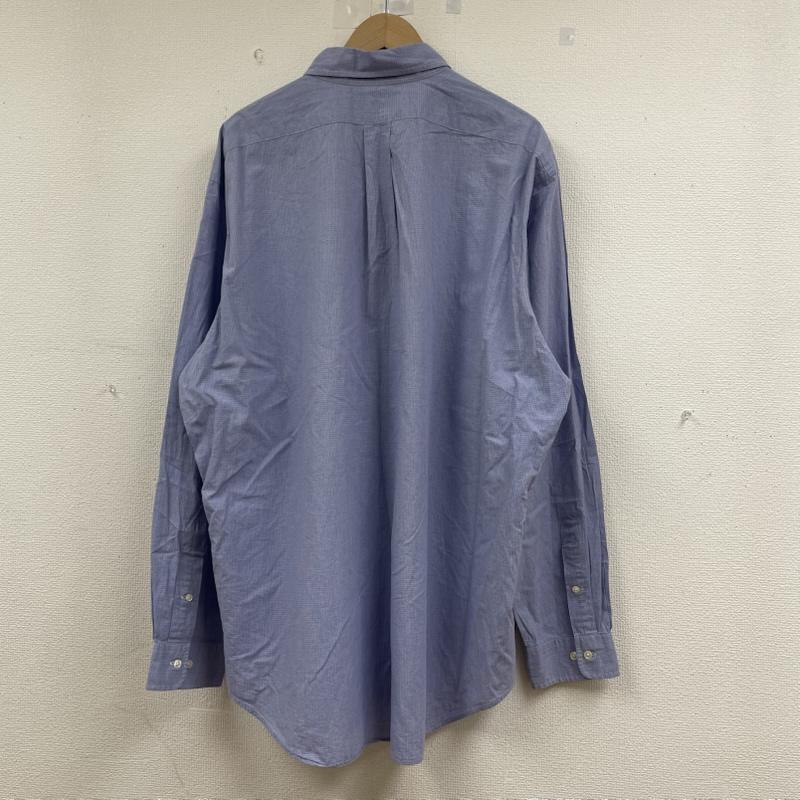 ラルフローレン RALPHLAUREN シャツ、ブラウス 長袖 90s YARMOUTH 長袖 ボタンダウン シャツ ブラウス チェック サイズ14 1/2 36/37 - チェック X ワンポイント X ロゴ、文字 X 刺繍 白 / ホワイト / white X 青 / ブルー / blue メンズ USED 古着 中古 50145759