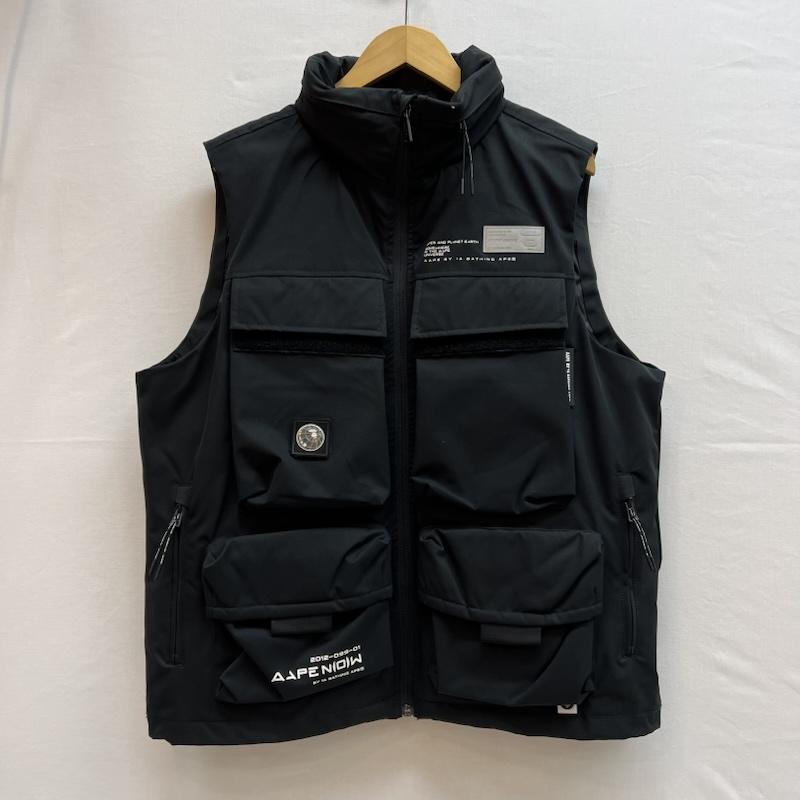 エーエイプバイアベイシングエイプ AAPE BY A BATHING APE ジャケット、上着 ダウンベスト AAPVCM7455XXH 中綿 ベスト L 黒 / ブラック / black メンズ USED 古着 中古 50145844