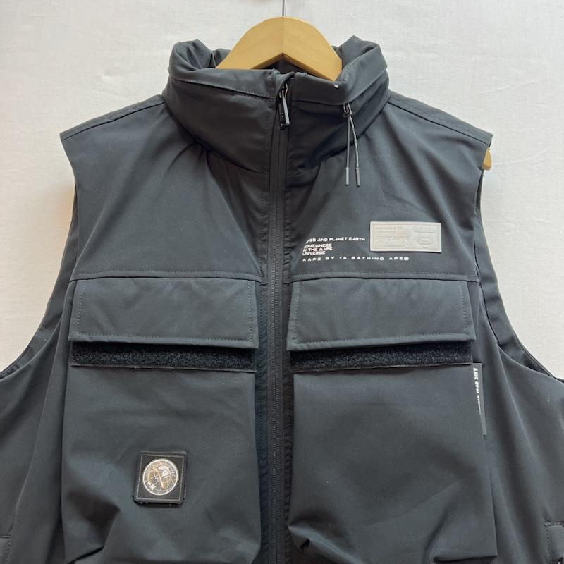 エーエイプバイアベイシングエイプ AAPE BY A BATHING APE ジャケット、上着 ダウンベスト AAPVCM7455XXH 中綿 ベスト L 黒 / ブラック / black メンズ USED 古着 中古 50145844