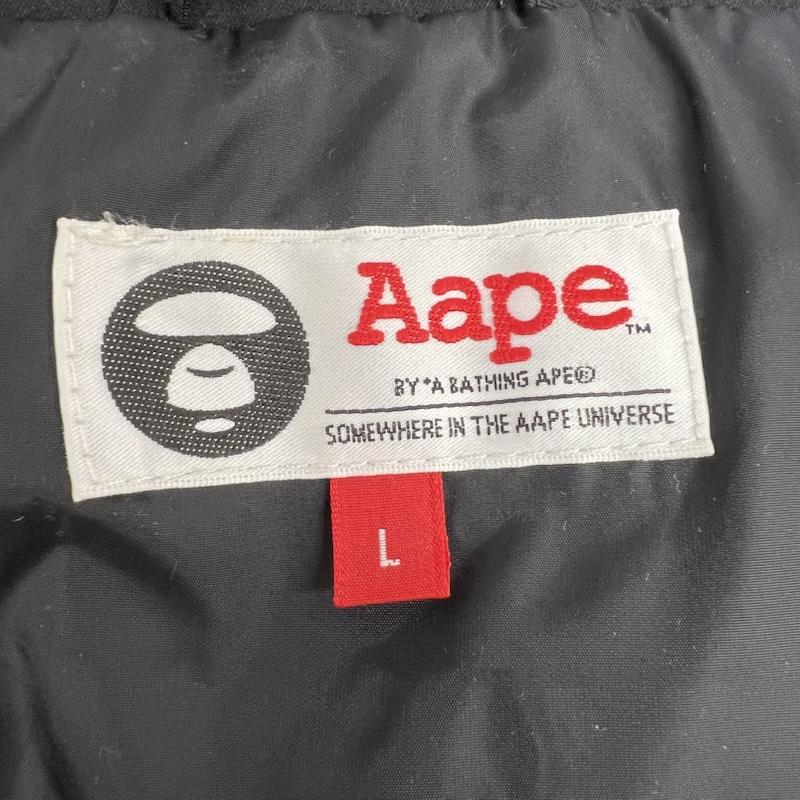 エーエイプバイアベイシングエイプ AAPE BY A BATHING APE ジャケット、上着 ダウンベスト AAPVCM7455XXH 中綿 ベスト L 黒 / ブラック / black メンズ USED 古着 中古 50145844
