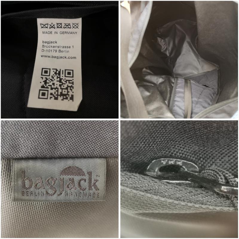バッグジャック BAGJACK リュックサック、デイパック リュックサック、デイバッグ 3WAY リュック バックパック ハンド ショルダー バック - 黒 / ブラック / black X 紺 / ネイビー / navy メンズ USED 古着 中古 50145874