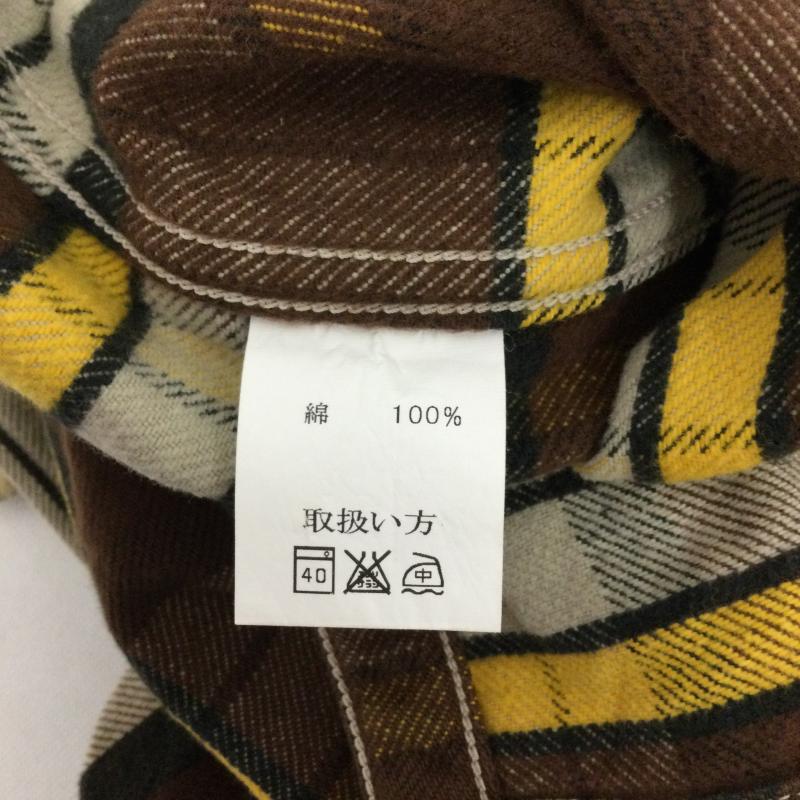 ジェラード JELADO シャツ、ブラウス 長袖 JELADO ジェラード 10周年モデル ネル チェック シャツ S チェック 茶 / ブラウン / brown X 黄 / イエロー / yellow X ベージュ / ベージュ / beige メンズ USED 古着 中古 50145875