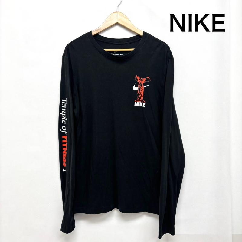 ナイキ NIKE Tシャツ 長袖 ロンT Dri-FIT ドリフィット ワイルド カードDX0982-010 XL 黒 / ブラック / black メンズ USED 古着 中古 50145897