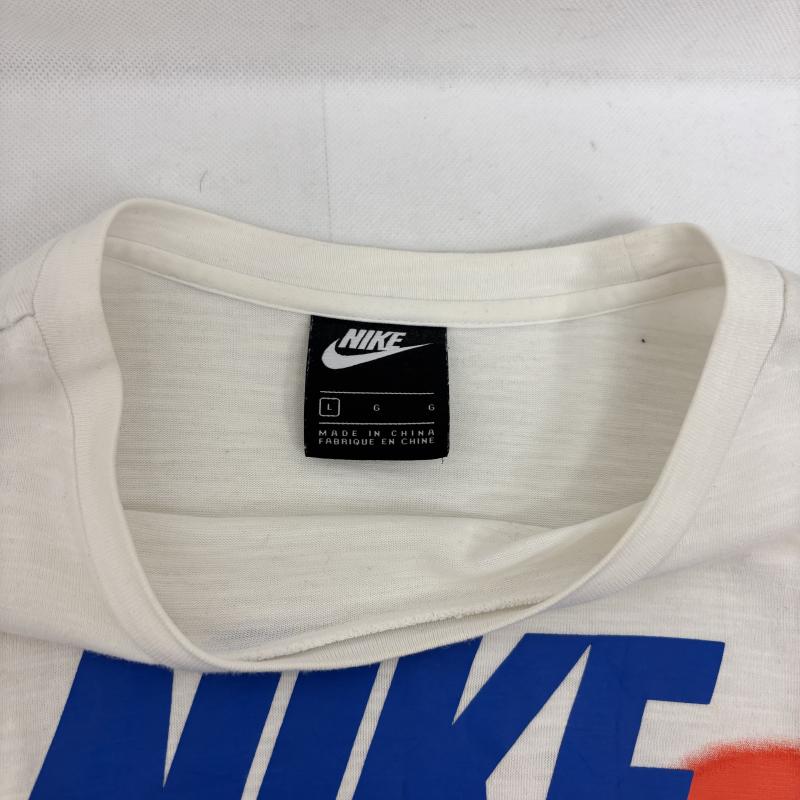 ナイキ NIKE Tシャツ 長袖 ロンT NSW WTOUR ワールドツアー dn4445-100 ロゴ L 白 / ホワイト / white メンズ USED 古着 中古 50145898
