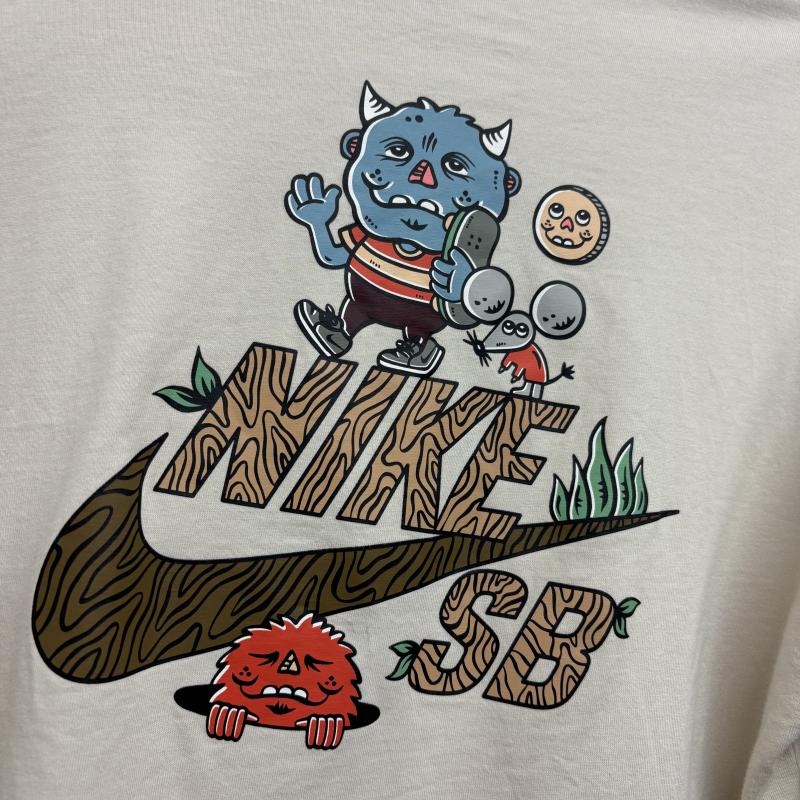 ナイキ NIKE Tシャツ 長袖 ロンT CZ6176-104 ロングスリーブ ポケット スケート プリント S メンズ USED 古着 中古 50145899