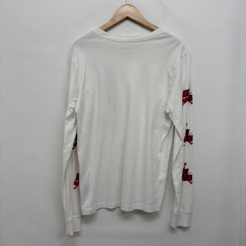 ナイキ NIKE Tシャツ 長袖 ロンT AIR JORDAN エアジョーダン cn3505-100 プリント ロゴ M 白 / ホワイト / white メンズ USED 古着 中古 50145903