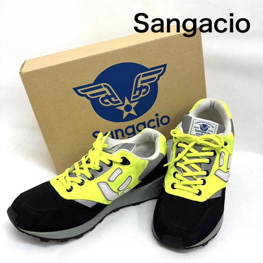 サンガチオ via SANGACIO スニーカー スニーカー スニーカー スカル be-1995 にゅ Tokyo 特製キーホルダー付き 26.5cm 黒 / ブラック / black X 黄 / イエロー / yellow メンズ USED 古着 中古 50145910