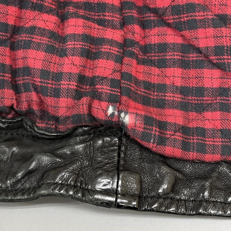 ゴールデングースデラックスブランド GOLDEN GOOSE DELUXE BRAND ジャケット、上着 ライダース G23U532 シングル ライダース カーフ レザー ジャケット エルボーパッチ スター スタッズ XS チェック 黒 / ブラック / black メンズ USED 古着 中古 50145948