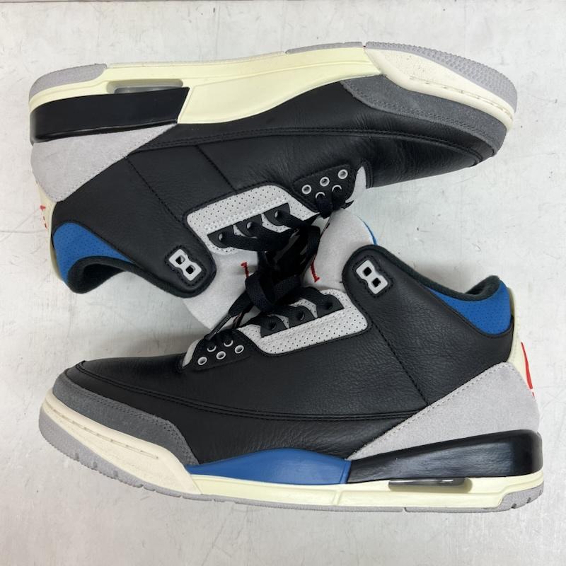 ナイキ NIKE スニーカー スニーカー AIR JORDAN 3 RETRO  RARE AIR  エアジョーダン レア エア IB8967-004 29.5cm 黒 / ブラック / black メンズ USED 古着 中古 50146001