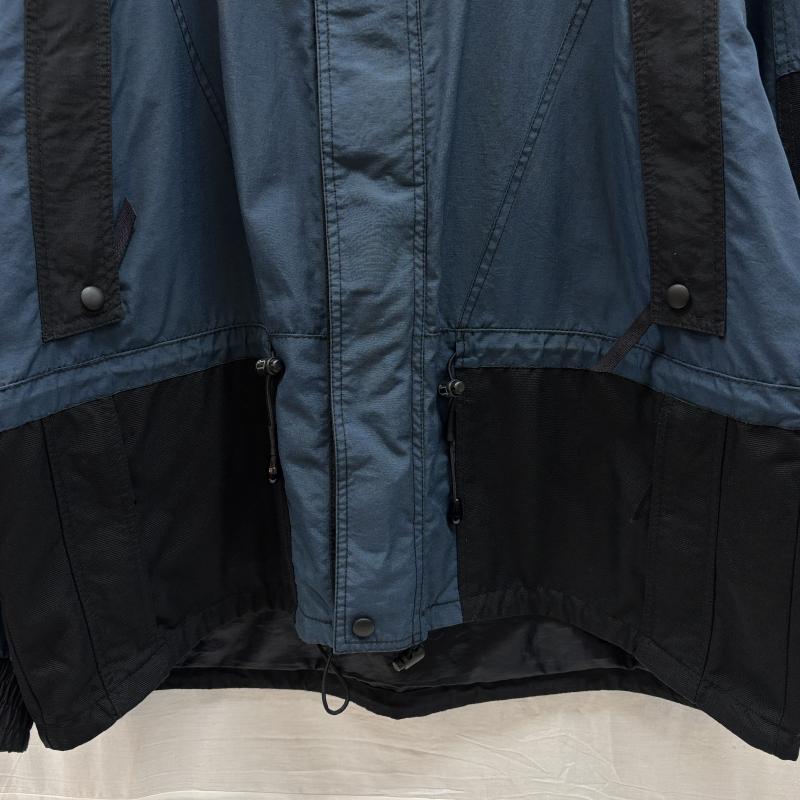 ウールリッチ WOOLRICH ジャケット、上着 ジャンパー、ブルゾン 90s 配色 切替 ナイロン マウンテンパーカー ドローストリング ヴィンテージ L ワンポイント X ロゴ、文字 紺 / ネイビー / navy X 黒 / ブラック / black メンズ USED 古着 中古 50146020