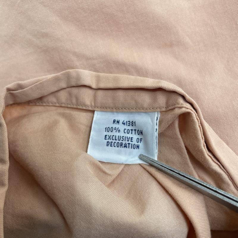 ポロラルフローレン POLO RALPH LAUREN シャツ、ブラウス 長袖 長袖 シャツ ブラウス Shirt ロングスリーブ ボタン ポニーロゴ 刺繍 ワンポイント 大きめ サーモンピンク XXL ロゴ、文字 X 刺繍 X ワンポイント 橙 / オレンジ / orange メンズ USED 古着 中古 50146025
