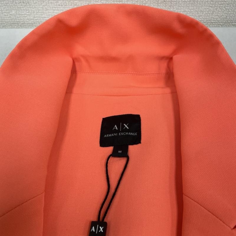 アルマーニエクスチェンジ ARMANI EXCHANGE ベスト ベスト ロング丈 ベスト ジレ ジャケット スナップボタン 前開き 無地 蛍光ピンクオレンジ系カラー 襟付き M 無地 橙 / オレンジ / orange レディース USED 古着 中古 50146057