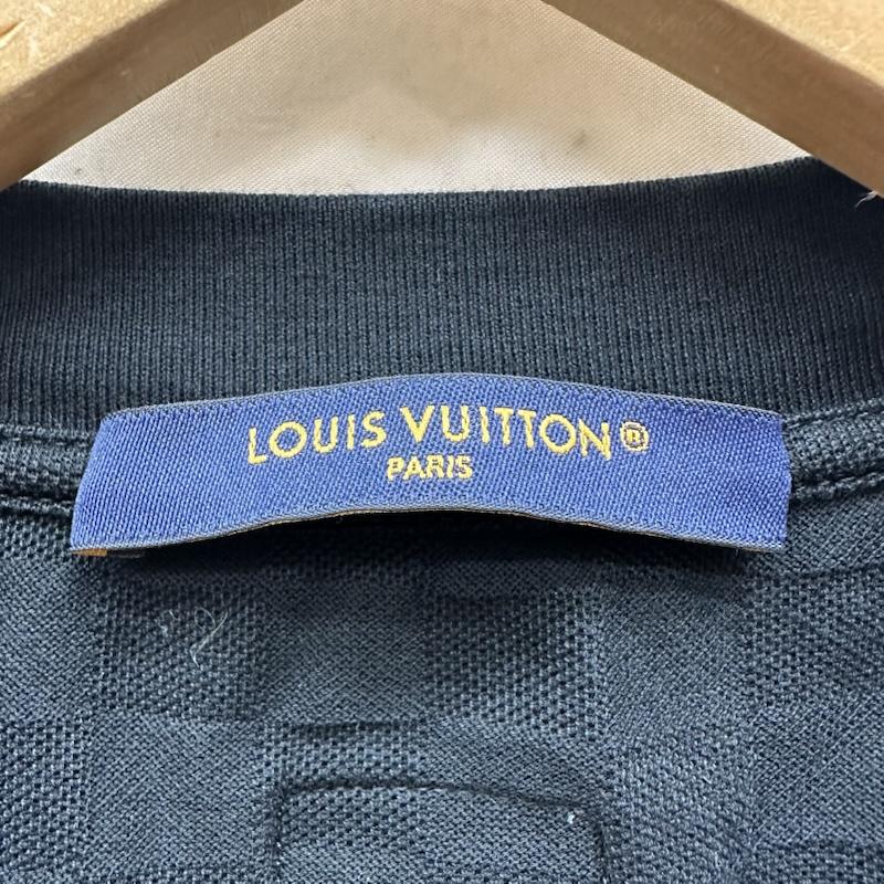 ルイヴィトン LOUIS VUITTON Tシャツ 半袖 25SS フロント ロゴ ビーズデザイン クルーネック Tシャツ RM252M JUV HTY93W M 黒 / ブラック / black メンズ USED 古着 中古 50146070