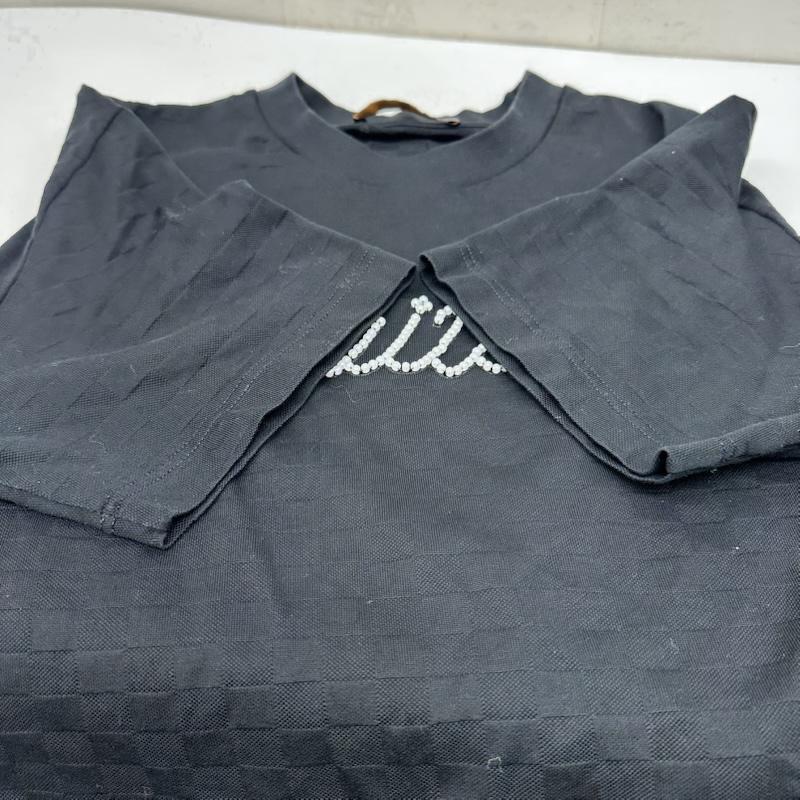 ルイヴィトン LOUIS VUITTON Tシャツ 半袖 25SS フロント ロゴ ビーズデザイン クルーネック Tシャツ RM252M JUV HTY93W M 黒 / ブラック / black メンズ USED 古着 中古 50146070