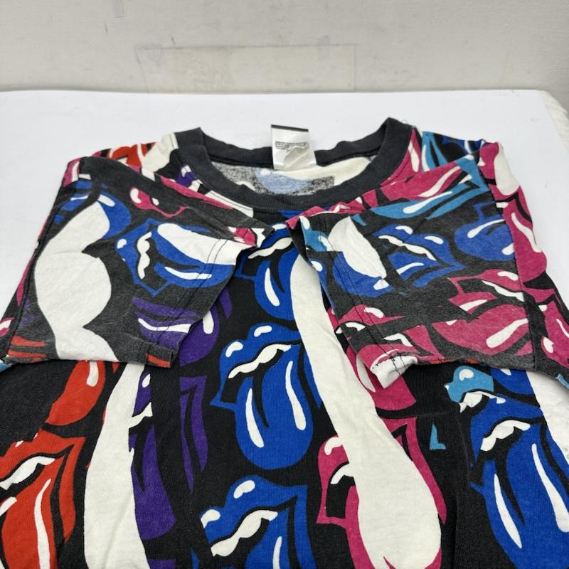 古着 USED Tシャツ 半袖 80s Rolling Stones ローリングストーンズ 総柄 バンド Tシャツ 1989年 1 マルチカラー / マルチカラー / multicolor メンズ USED 古着 中古 50146073