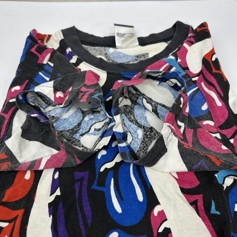 古着 USED Tシャツ 半袖 80s Rolling Stones ローリングストーンズ 総柄 バンド Tシャツ 1989年 1 マルチカラー / マルチカラー / multicolor メンズ USED 古着 中古 50146073