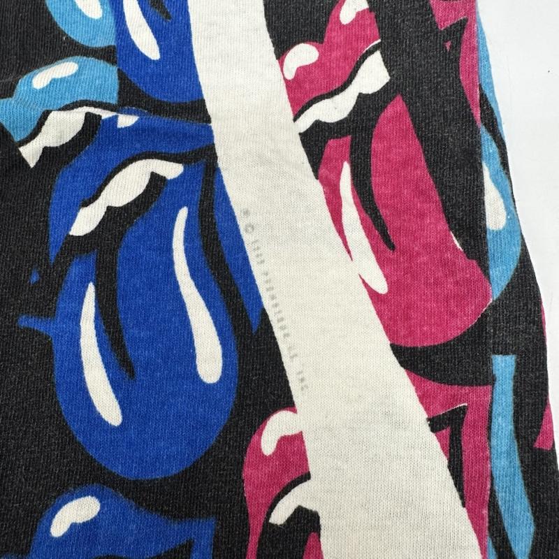 古着 USED Tシャツ 半袖 80s Rolling Stones ローリングストーンズ 総柄 バンド Tシャツ 1989年 1 マルチカラー / マルチカラー / multicolor メンズ USED 古着 中古 50146073