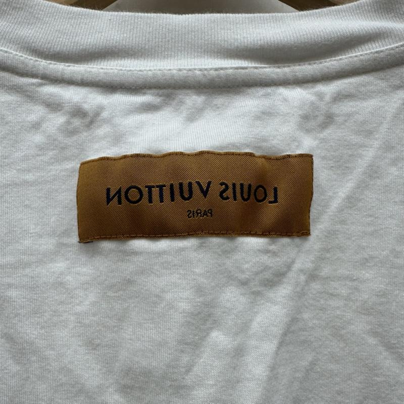 ルイヴィトン LOUIS VUITTON Tシャツ 長袖 25SS エンボス LV ロゴ ロングスリーブ Tシャツ RM251Q NPG HSY43W M 白 / ホワイト / white メンズ USED 古着 中古 50146074