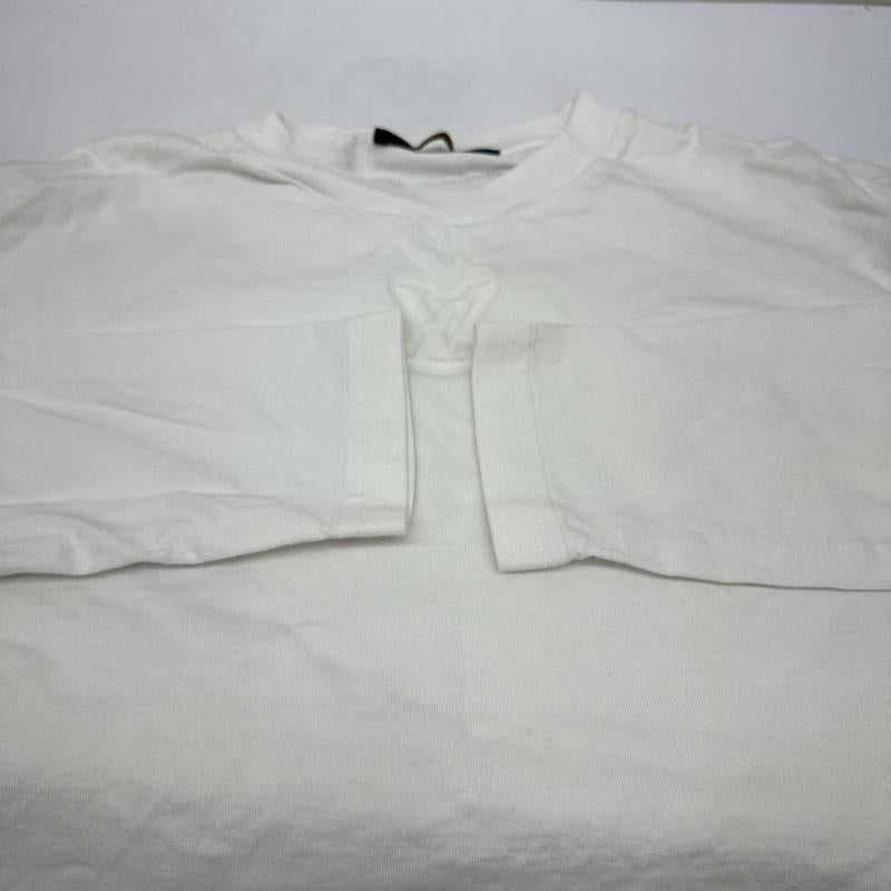 ルイヴィトン LOUIS VUITTON Tシャツ 長袖 25SS エンボス LV ロゴ ロングスリーブ Tシャツ RM251Q NPG HSY43W M 白 / ホワイト / white メンズ USED 古着 中古 50146074