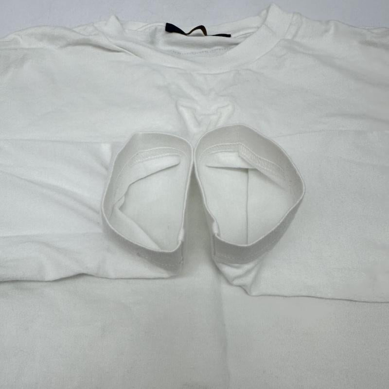 ルイヴィトン LOUIS VUITTON Tシャツ 長袖 25SS エンボス LV ロゴ ロングスリーブ Tシャツ RM251Q NPG HSY43W M 白 / ホワイト / white メンズ USED 古着 中古 50146074