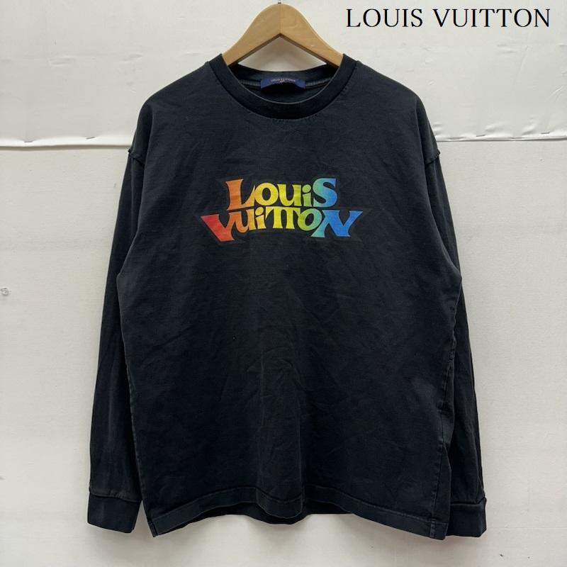 ルイヴィトン LOUIS VUITTON Tシャツ 長袖 23SS LVフェード プリンテッド ロングスリーブ Tシャツ RM231M NPG HOY31W M 黒 / ブラック / black メンズ USED 古着 中古 50146082