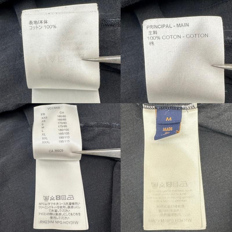 ルイヴィトン LOUIS VUITTON Tシャツ 長袖 23SS LVフェード プリンテッド ロングスリーブ Tシャツ RM231M NPG HOY31W M 黒 / ブラック / black メンズ USED 古着 中古 50146082