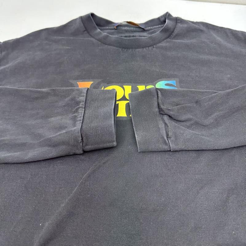 ルイヴィトン LOUIS VUITTON Tシャツ 長袖 23SS LVフェード プリンテッド ロングスリーブ Tシャツ RM231M NPG HOY31W M 黒 / ブラック / black メンズ USED 古着 中古 50146082