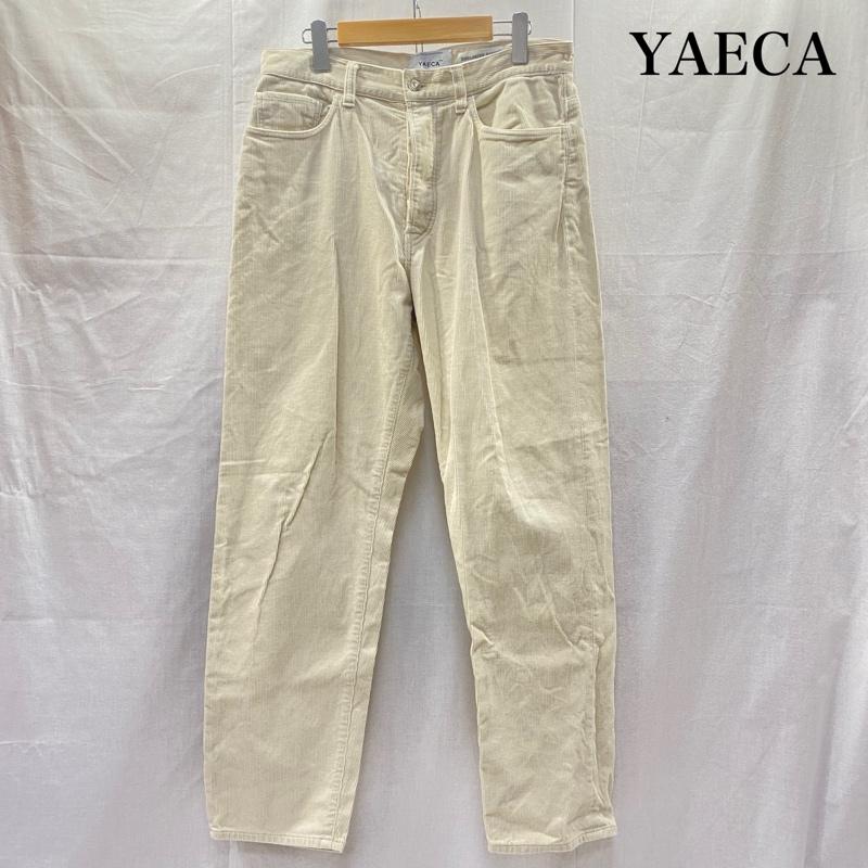 ヤエカ YAECA ボトムス ボトムス 10-CD WIDE TAPERED CORDUROY PANTS natural 32 日本製 32 無地 ナチュラル / ナチュラル / レディース USED 古着 中古 50146103