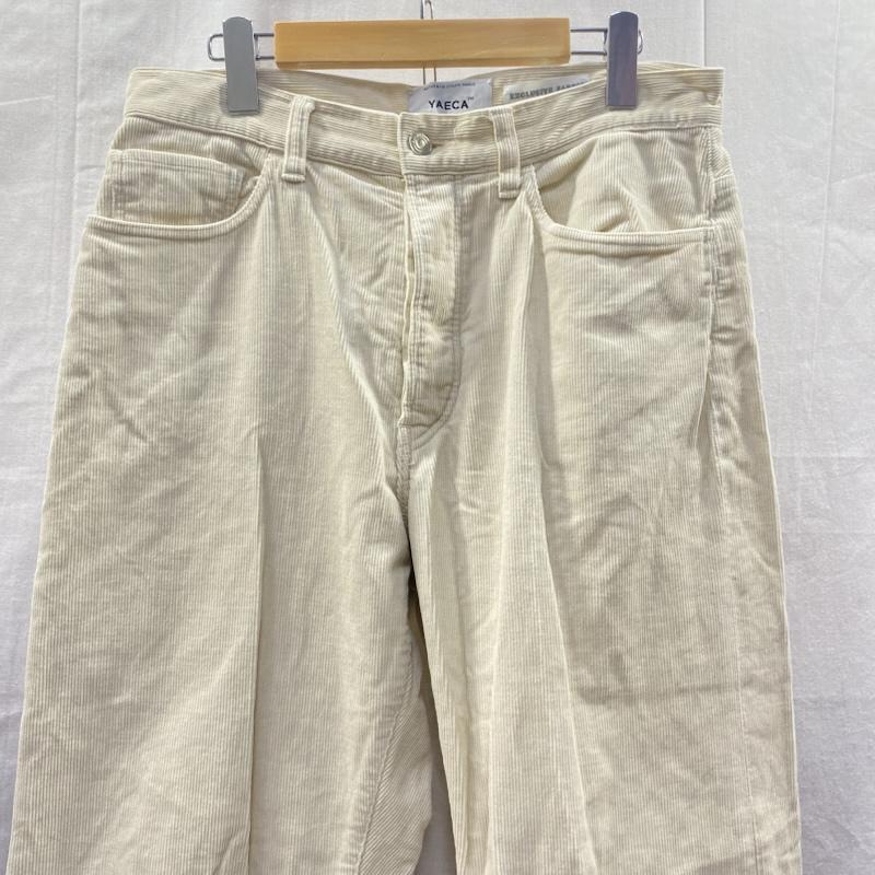 ヤエカ YAECA ボトムス ボトムス 10-CD WIDE TAPERED CORDUROY PANTS natural 32 日本製 32 無地 ナチュラル / ナチュラル / レディース USED 古着 中古 50146103