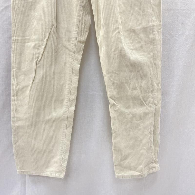 ヤエカ YAECA ボトムス ボトムス 10-CD WIDE TAPERED CORDUROY PANTS natural 32 日本製 32 無地 ナチュラル / ナチュラル / レディース USED 古着 中古 50146103