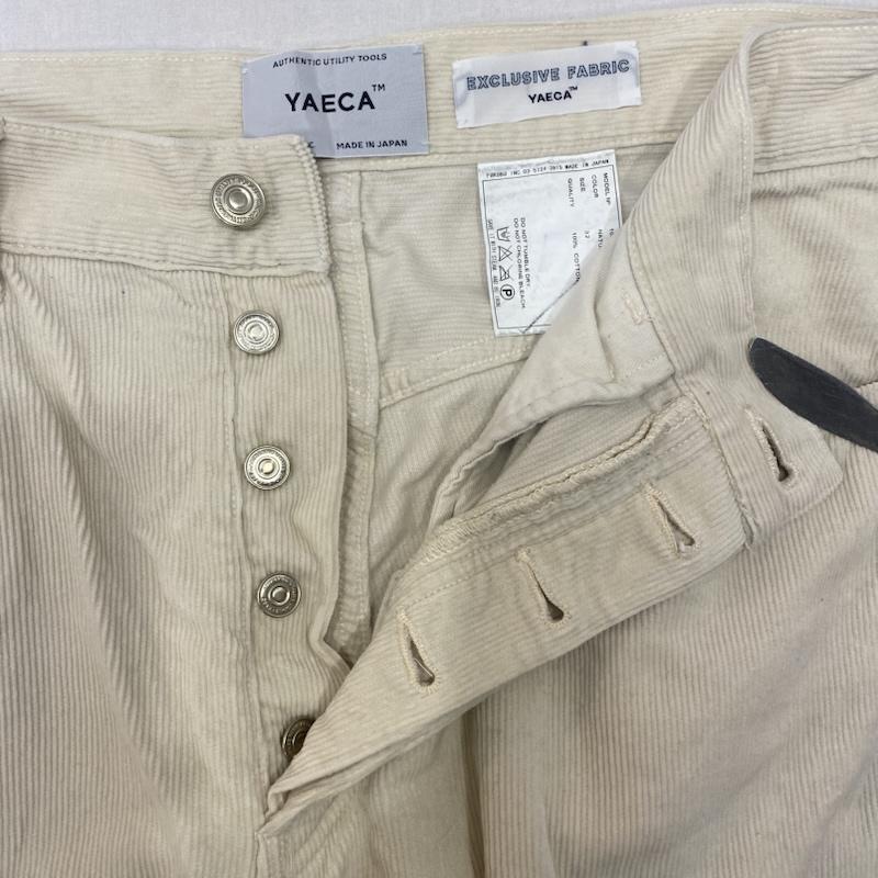 ヤエカ YAECA ボトムス ボトムス 10-CD WIDE TAPERED CORDUROY PANTS natural 32 日本製 32 無地 ナチュラル / ナチュラル / レディース USED 古着 中古 50146103