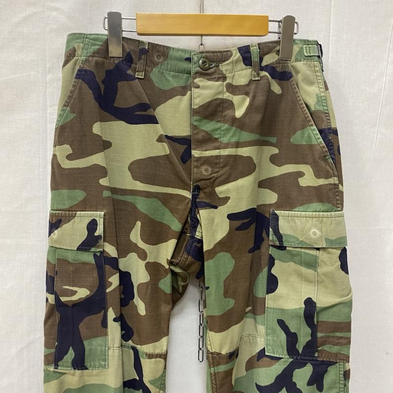 ミリタリー ミリタリー ボトムス ボトムス BDUパンツ ウッドランドカモ small-short S カモフラージュ柄・迷彩 緑 / グリーン / green メンズ USED 古着 中古 50146107