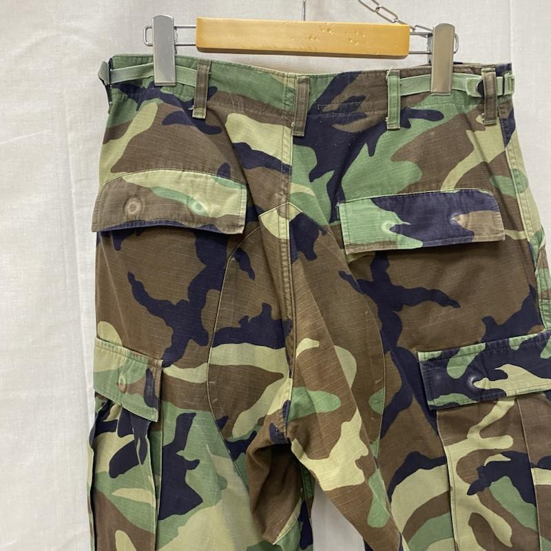 ミリタリー ミリタリー ボトムス ボトムス BDUパンツ ウッドランドカモ small-short S カモフラージュ柄・迷彩 緑 / グリーン / green メンズ USED 古着 中古 50146107