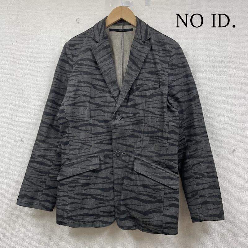 ノーアイディー NO ID. ジャケット、上着 ジャケット、ブレザー テーラード ジャケット スーツ 2B シングル ブレザー カモ 迷彩柄 1 カモフラージュ柄・迷彩 黒 / ブラック / black X 灰 / グレー / gray メンズ USED 古着 中古 50146138