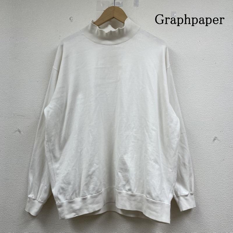 グラフペーパー Graphpaper Tシャツ 長袖 ロンT 長袖 Tシャツ モックネック Heavy Weight コットン天竺 gm203-70114 1 無地 白 / ホワイト / white メンズ USED 古着 中古 50146170