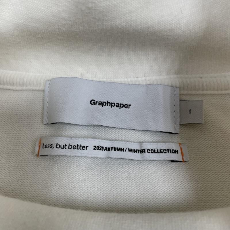 グラフペーパー Graphpaper Tシャツ 長袖 ロンT 長袖 Tシャツ モックネック Heavy Weight コットン天竺 gm203-70114 1 無地 白 / ホワイト / white メンズ USED 古着 中古 50146170
