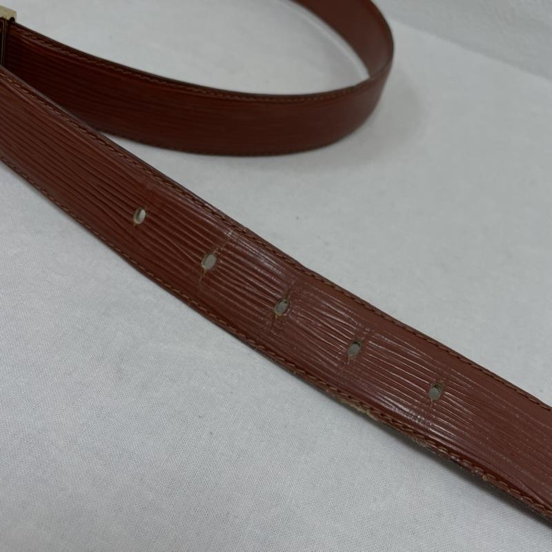 ルイヴィトン LOUIS VUITTON ベルト・バックル ベルト エピ レザー サンチュール ベルト - 無地 茶 / ブラウン / brown X 金 / ゴールド / gold color メンズ USED 古着 中古 50146177