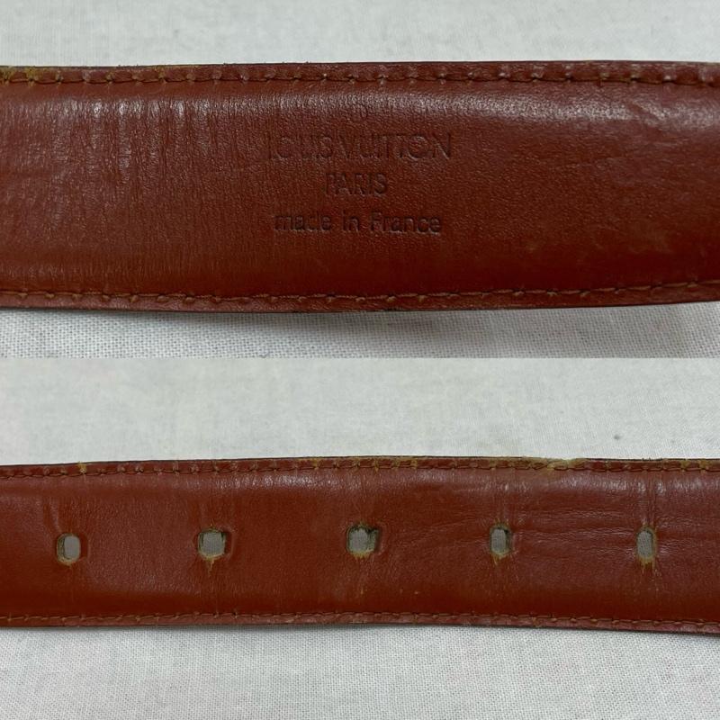 ルイヴィトン LOUIS VUITTON ベルト・バックル ベルト エピ レザー サンチュール ベルト - 無地 茶 / ブラウン / brown X 金 / ゴールド / gold color メンズ USED 古着 中古 50146177