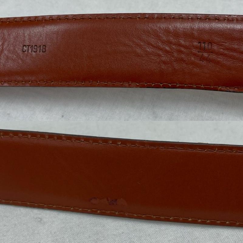 ルイヴィトン LOUIS VUITTON ベルト・バックル ベルト エピ レザー サンチュール ベルト - 無地 茶 / ブラウン / brown X 金 / ゴールド / gold color メンズ USED 古着 中古 50146177