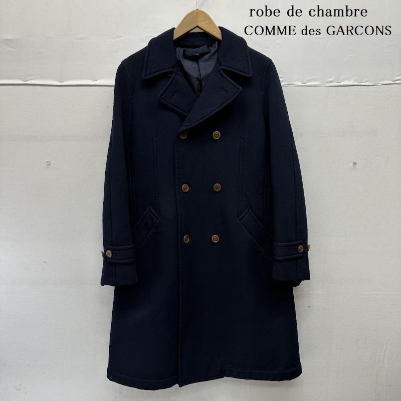 ローブドシャンブル コムデギャルソン robe de chambre COMME des GARCONS コート コート一般 04AW ダブル コート RN-C001 AD2004 L 紺 / ネイビー / navy レディース USED 古着 中古 50146190