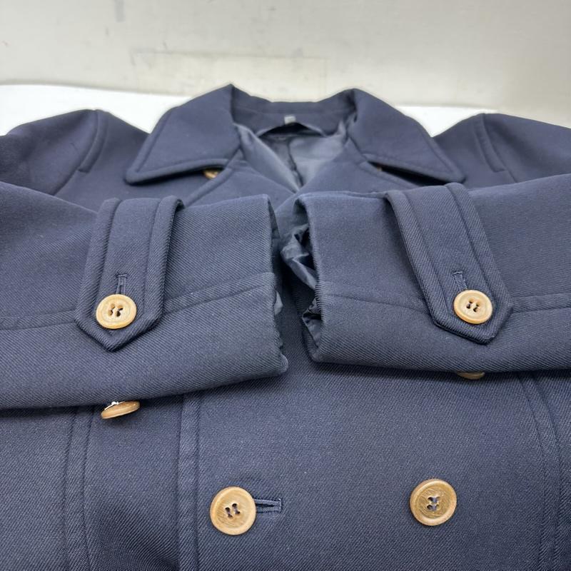 ローブドシャンブル コムデギャルソン robe de chambre COMME des GARCONS コート コート一般 04AW ダブル コート RN-C001 AD2004 L 紺 / ネイビー / navy レディース USED 古着 中古 50146190