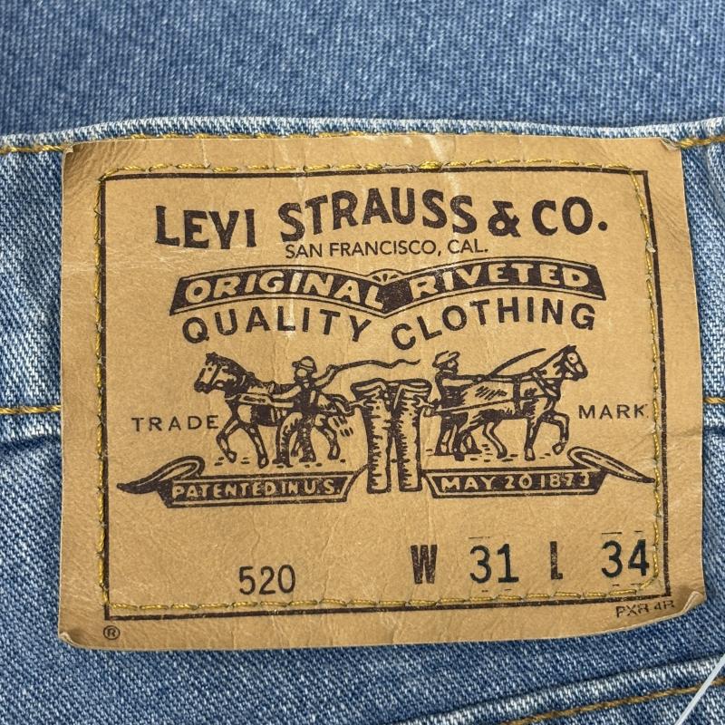 リーバイス Levi s パンツ デニム、ジーンズ 90s MADE IN USA 95年製 520 TENCEL JEANS テンセル ジーンズ デニムパンツ デッドストック 31インチ メンズ USED 古着 中古 50146191