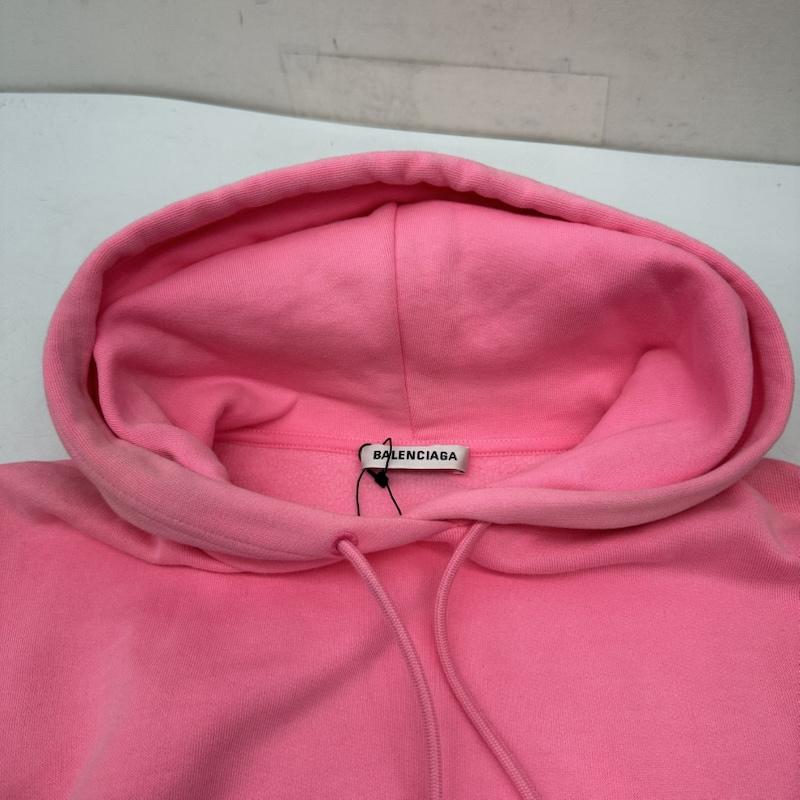 バレンシアガ BALENCIAGA パーカー 長袖 20AW キャンペーン ロゴ プリント パーカー 578135 TJUV04 5713 XS 桃 / ピンク / pink メンズ USED 古着 中古 50146197