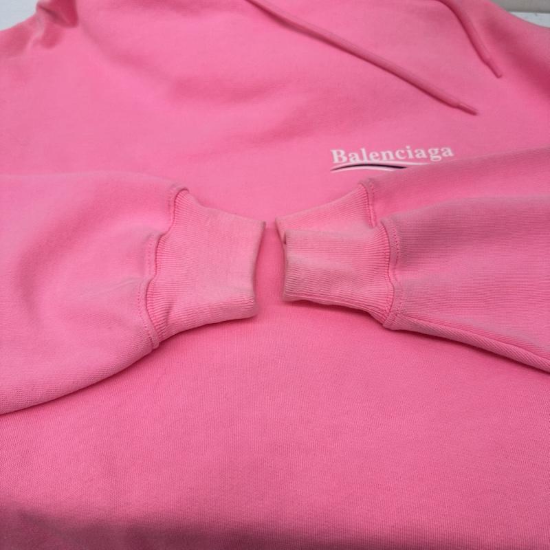 バレンシアガ BALENCIAGA パーカー 長袖 20AW キャンペーン ロゴ プリント パーカー 578135 TJUV04 5713 XS 桃 / ピンク / pink メンズ USED 古着 中古 50146197