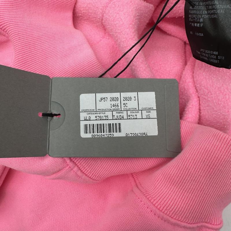バレンシアガ BALENCIAGA パーカー 長袖 20AW キャンペーン ロゴ プリント パーカー 578135 TJUV04 5713 XS 桃 / ピンク / pink メンズ USED 古着 中古 50146197