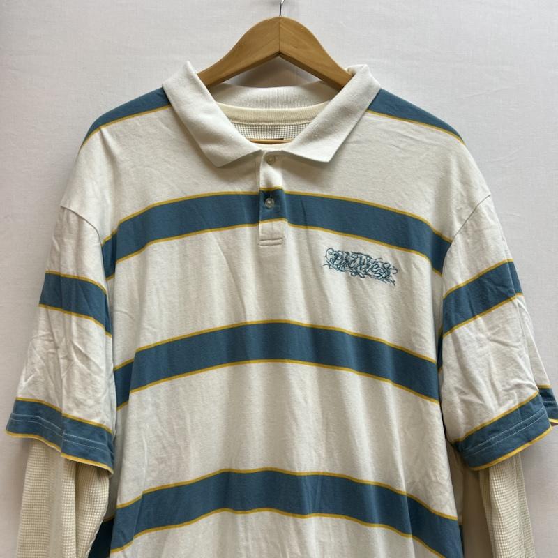 シュプリーム Supreme Tシャツ 長袖 ×Dickies ディッキーズ 24AW Thermal Polo サーマルレイヤードポロシャツ L 白 / ホワイト / white メンズ USED 古着 中古 50146219