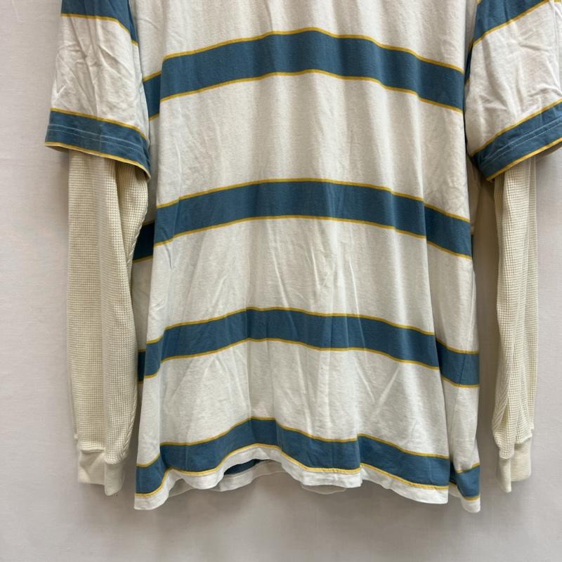 シュプリーム Supreme Tシャツ 長袖 ×Dickies ディッキーズ 24AW Thermal Polo サーマルレイヤードポロシャツ L 白 / ホワイト / white メンズ USED 古着 中古 50146219