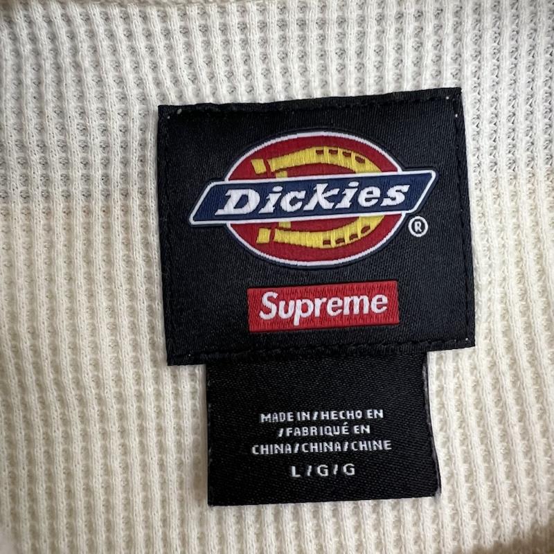 シュプリーム Supreme Tシャツ 長袖 ×Dickies ディッキーズ 24AW Thermal Polo サーマルレイヤードポロシャツ L 白 / ホワイト / white メンズ USED 古着 中古 50146219
