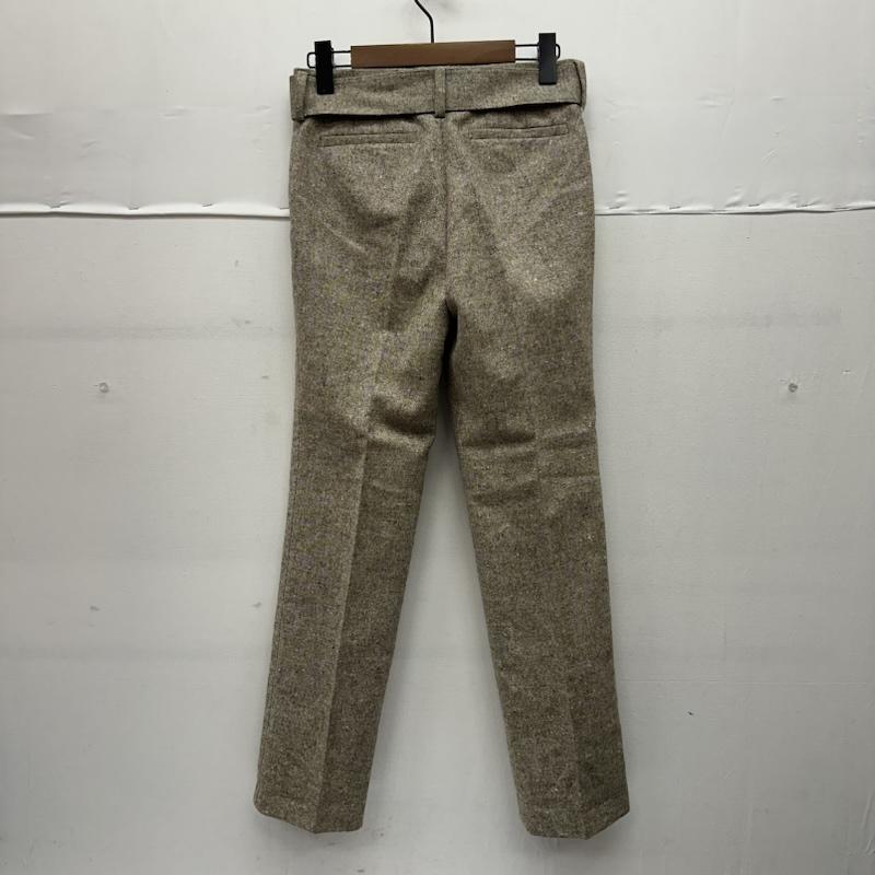 ルイヴィトン LOUIS VUITTON パンツ スラックス フランス製 ウール ツイード スラックス パンツ ベルト付 34 ベージュ / ベージュ / beige レディース USED 古着 中古 50146274