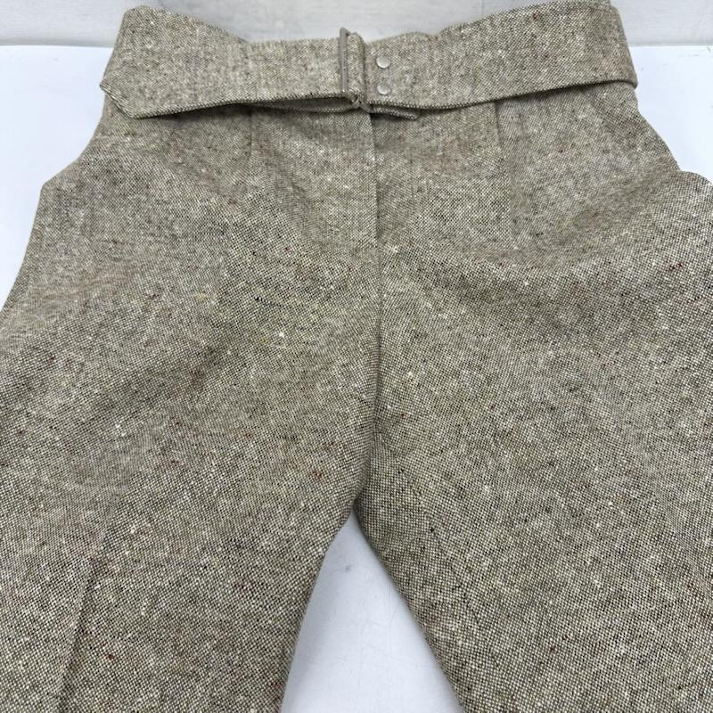 ルイヴィトン LOUIS VUITTON パンツ スラックス フランス製 ウール ツイード スラックス パンツ ベルト付 34 ベージュ / ベージュ / beige レディース USED 古着 中古 50146274
